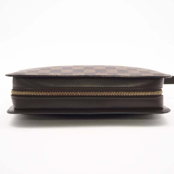 LOUIS VUITTON Monogram Saint Louis N51993 Second Bag, Brown Coated Canvas and...